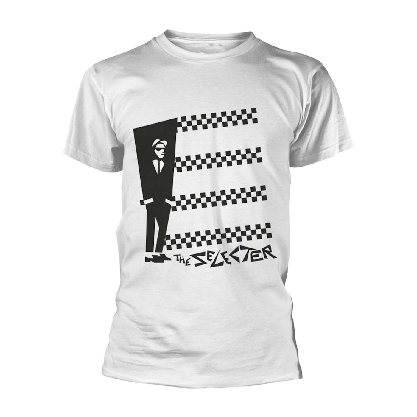 The Selecter T Shirt - Two Tone Stripes (White)
