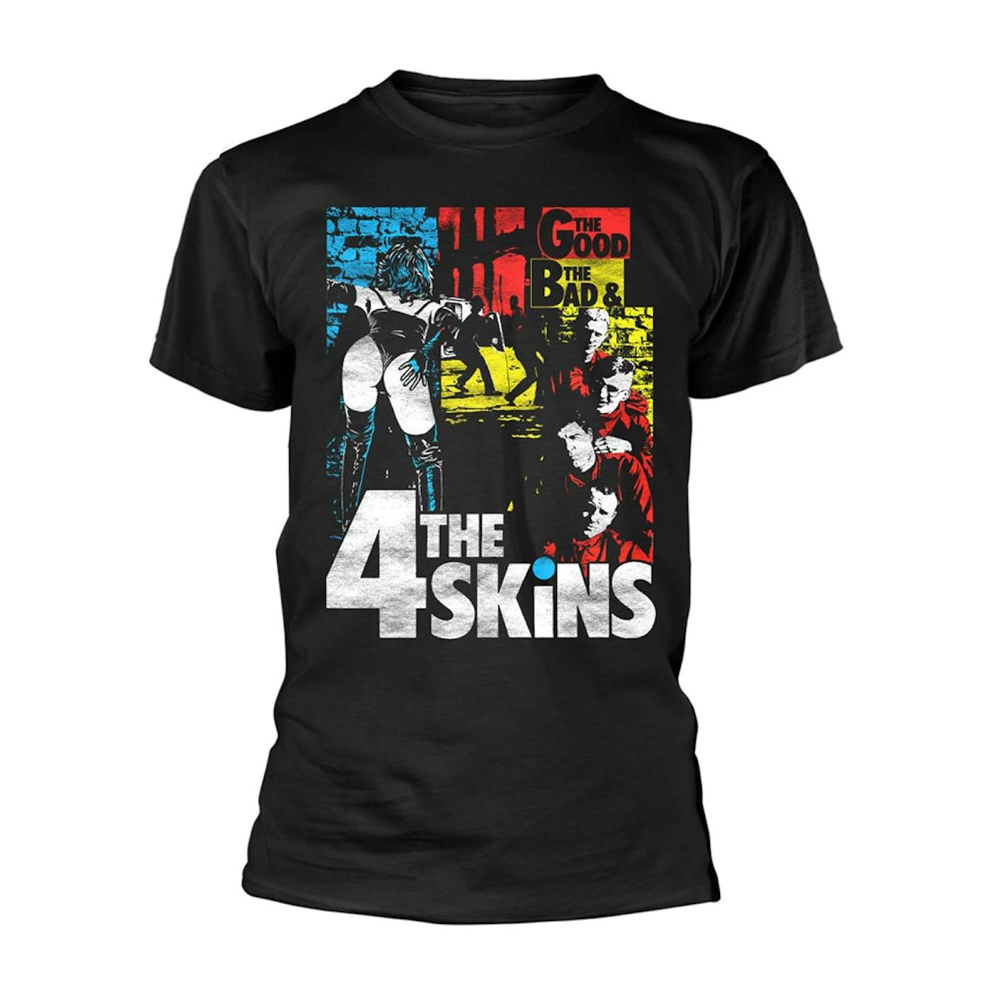 4 Skins T Shirt - The Good The Bad & The 4 Skins