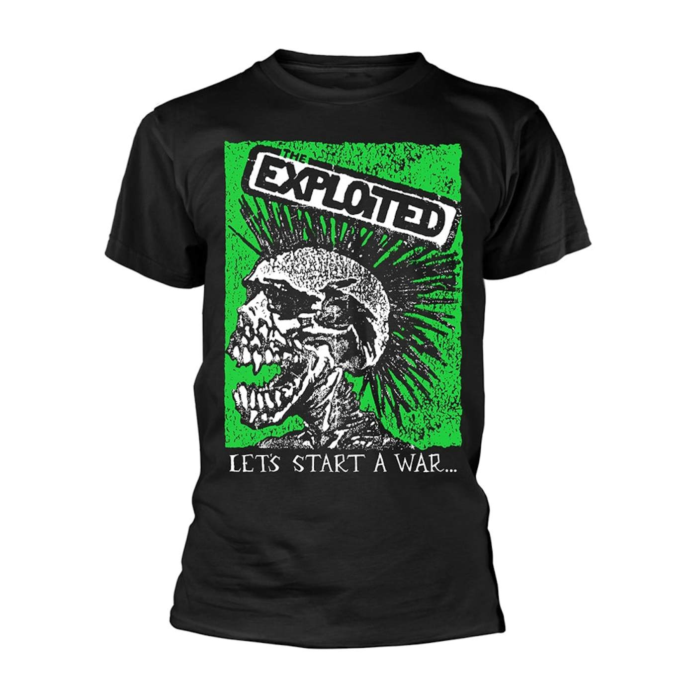 The Exploited T Shirt - Let'S Start A War (Skull)