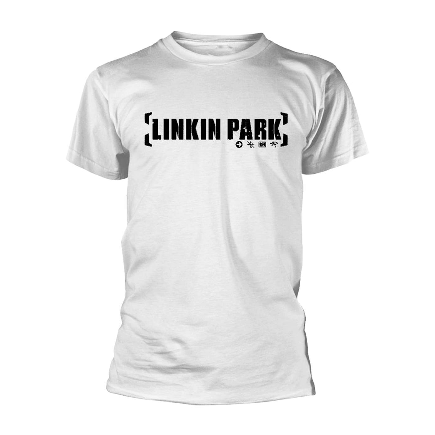Linkin Park T Shirt - Bracket Logo (White)