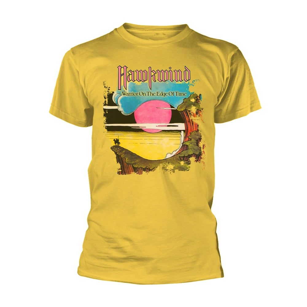 Hawkwind T Shirt - Warrior On The Edge Of Time (Yellow)