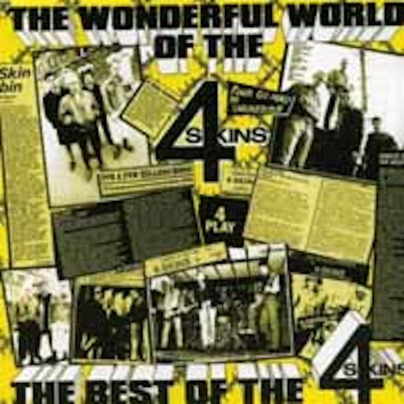 4 Skins LP - Wonderful World - The Best Of The 4 Skins (Ltd Piss Yellow Vinyl)