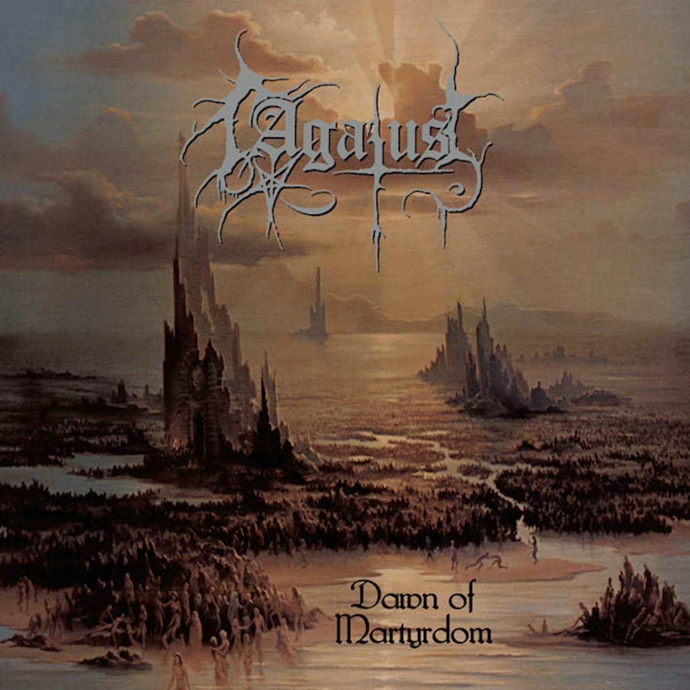 Agatus LP - Dawn Of Martyrdom  (Beer/Gold Swirl With Purple And Pink Splatter (Vinyl)