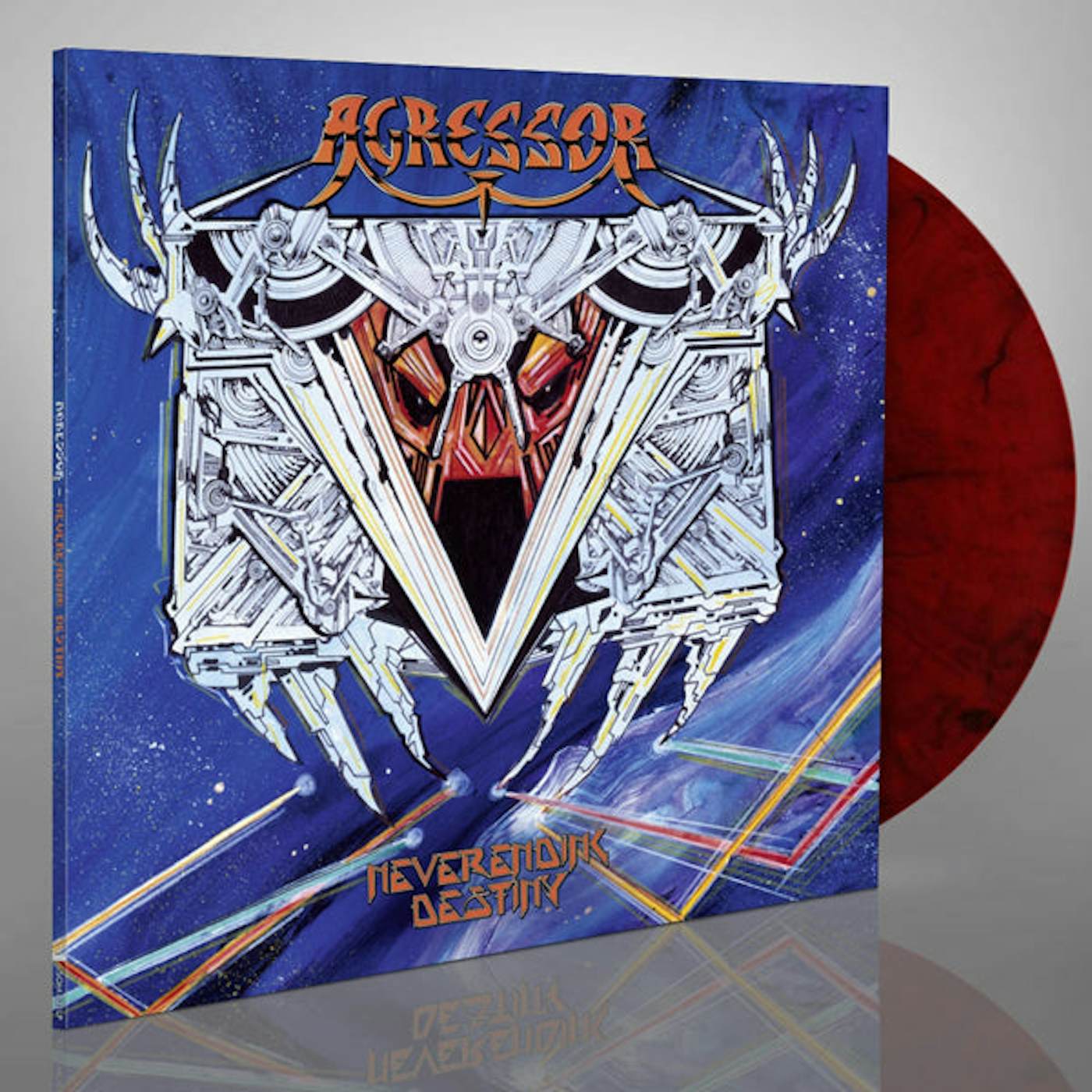 Agressor LP - Neverending Destiny (Red & Black Marbled Vinyl)