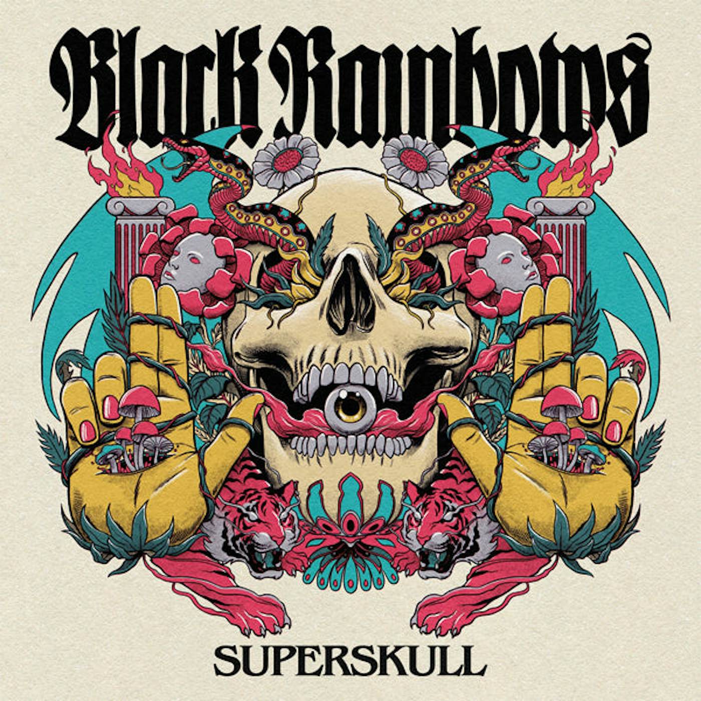 Black Rainbows LP - Superskull (Neon Magenta Vinyl)