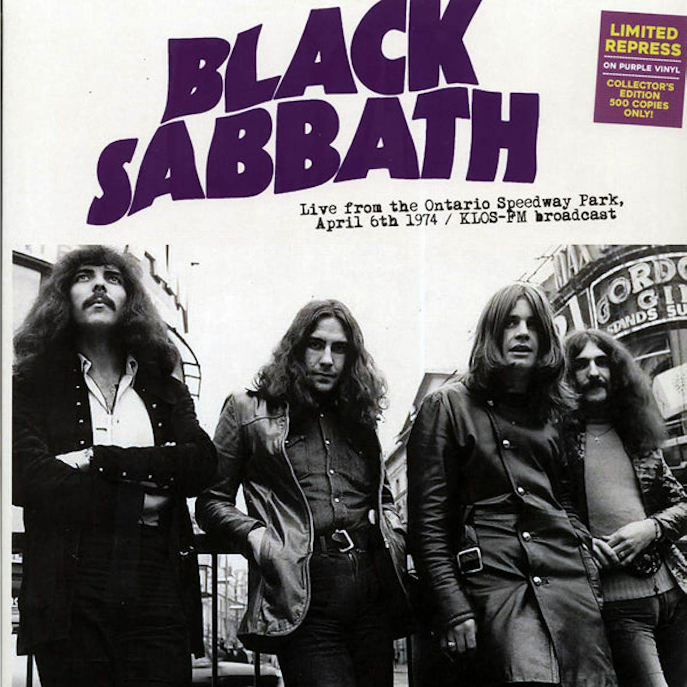 Black Sabbath LP - Ontario Speedway Park Broadcast 1974 (Black Vinyl)