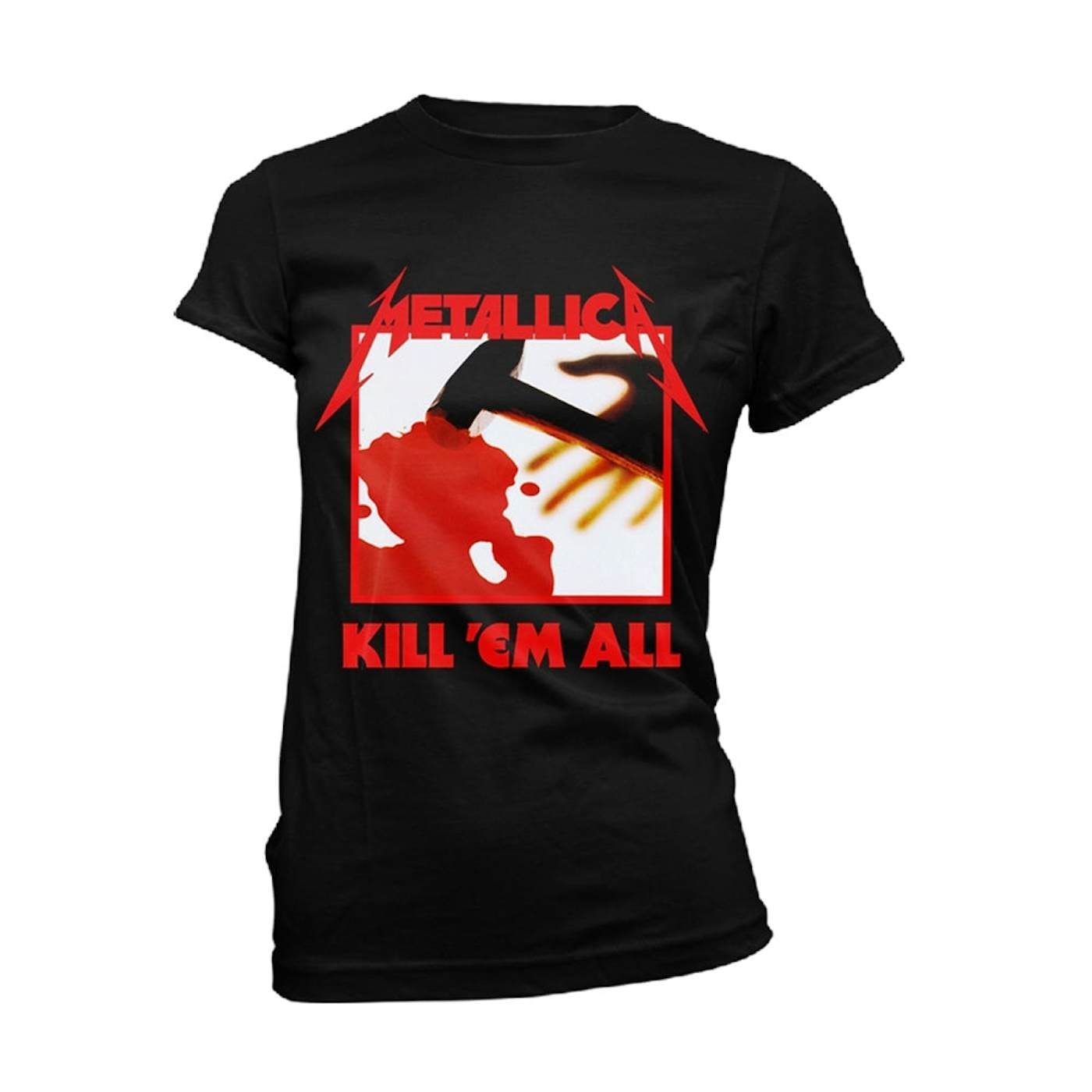 Metallica Women's T Shirt - Kill Em All Tracks (Black)