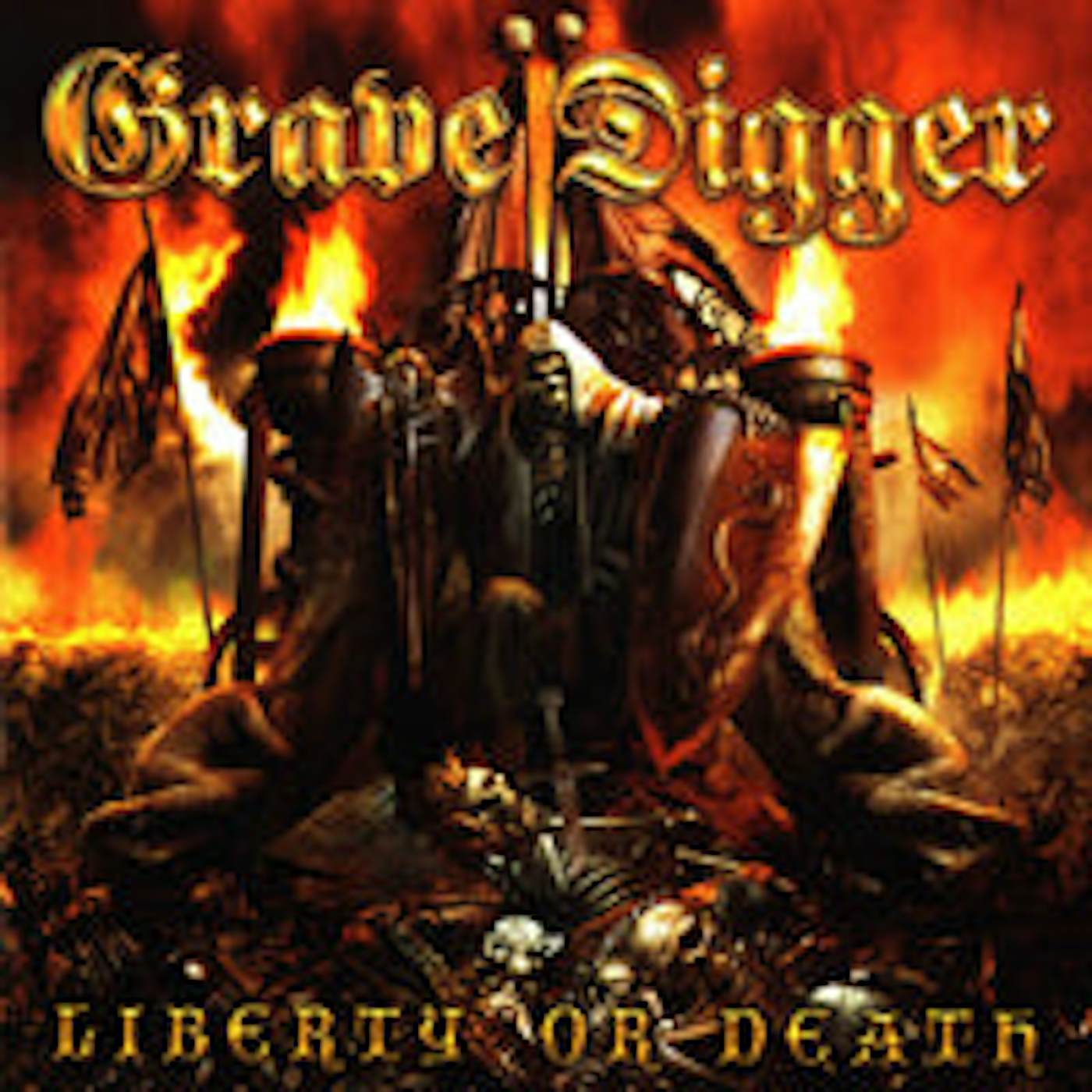 Grave Digger LP - Liberty Or Death (Red/Black Splatter) (Vinyl)