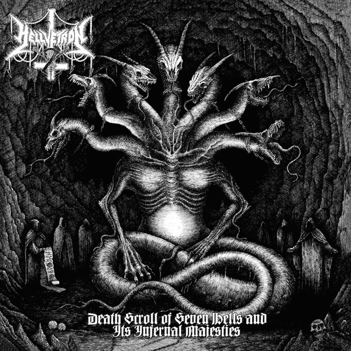  Hellvetron LP - Death Scroll Of Seven Hells And It’S Infernal Majesties (Vinyl)