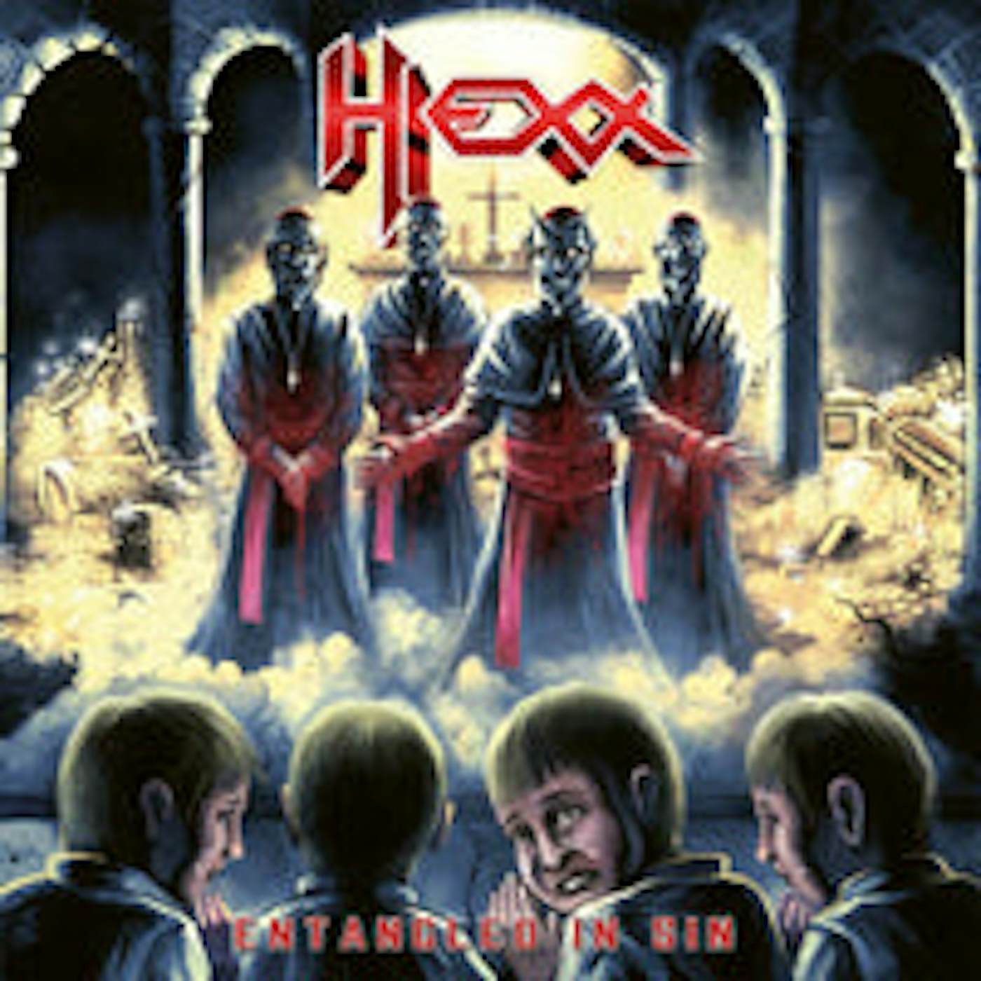 Hexx LP - Entangled In Sin (Red Vinyl)