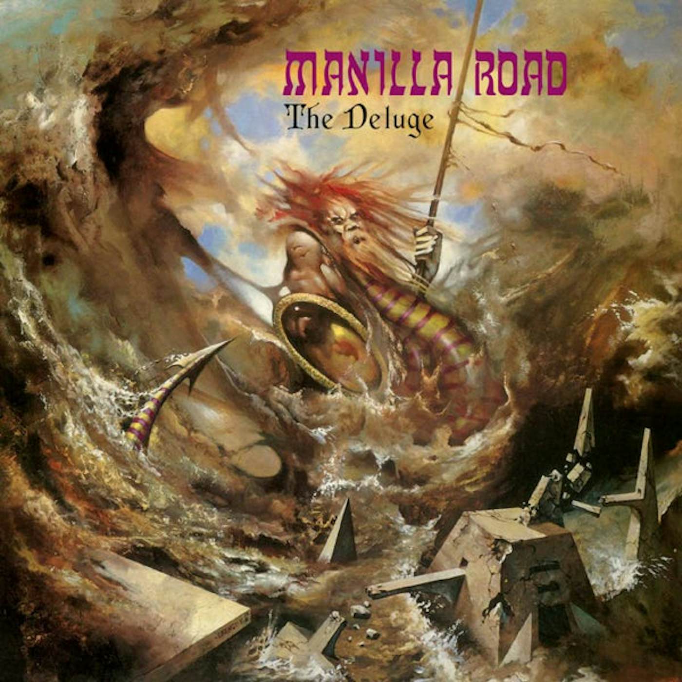 Manilla Road LP The Deluge (Orange/Blue BiColour Vinyl)
