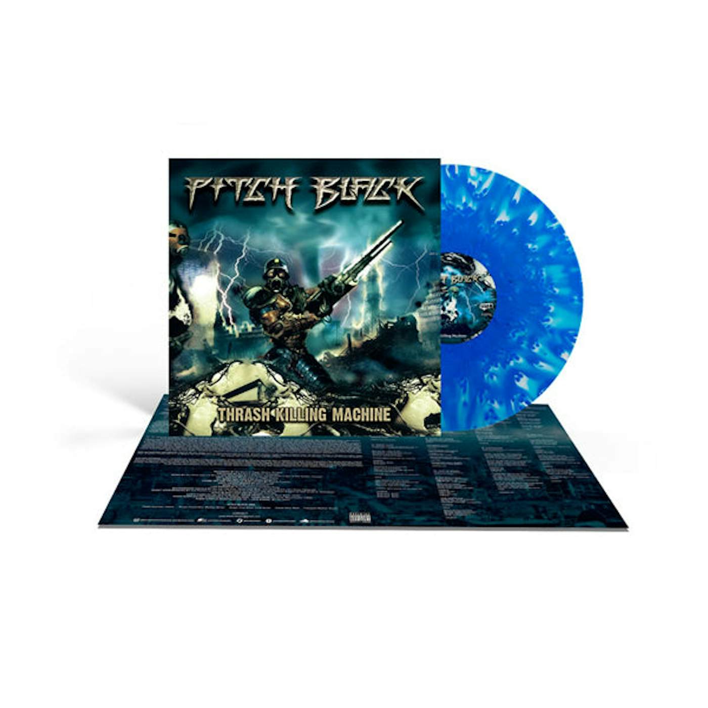 Pitch Black LP - Thrash Killing Machine (Cloudy Blue Vinyl)