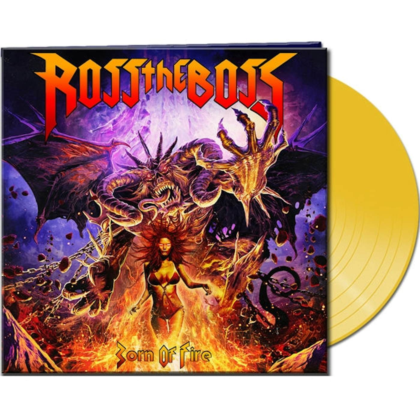 Ross The Boss LP - Born Of Fire (Trans Yellow Vinyl)