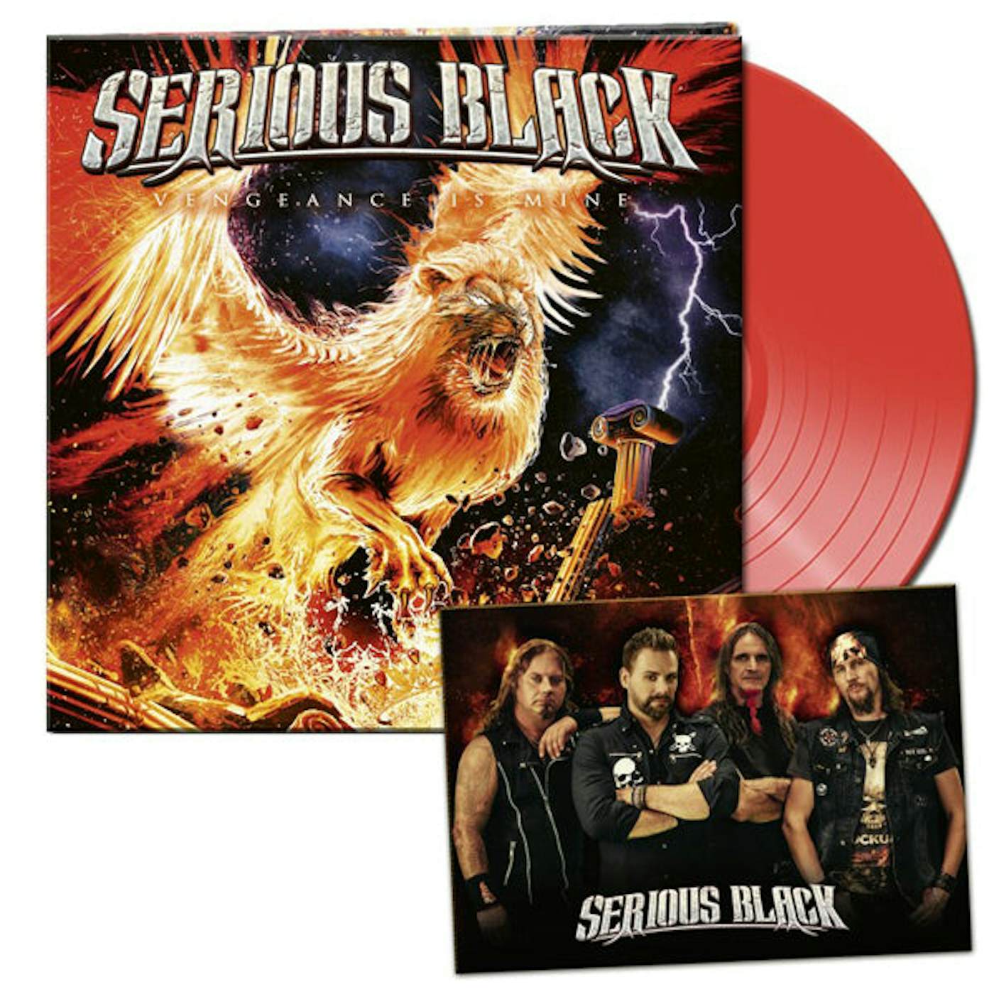 Serious Black LP - Vengeance Is Mine (Clear Red Vinyl)