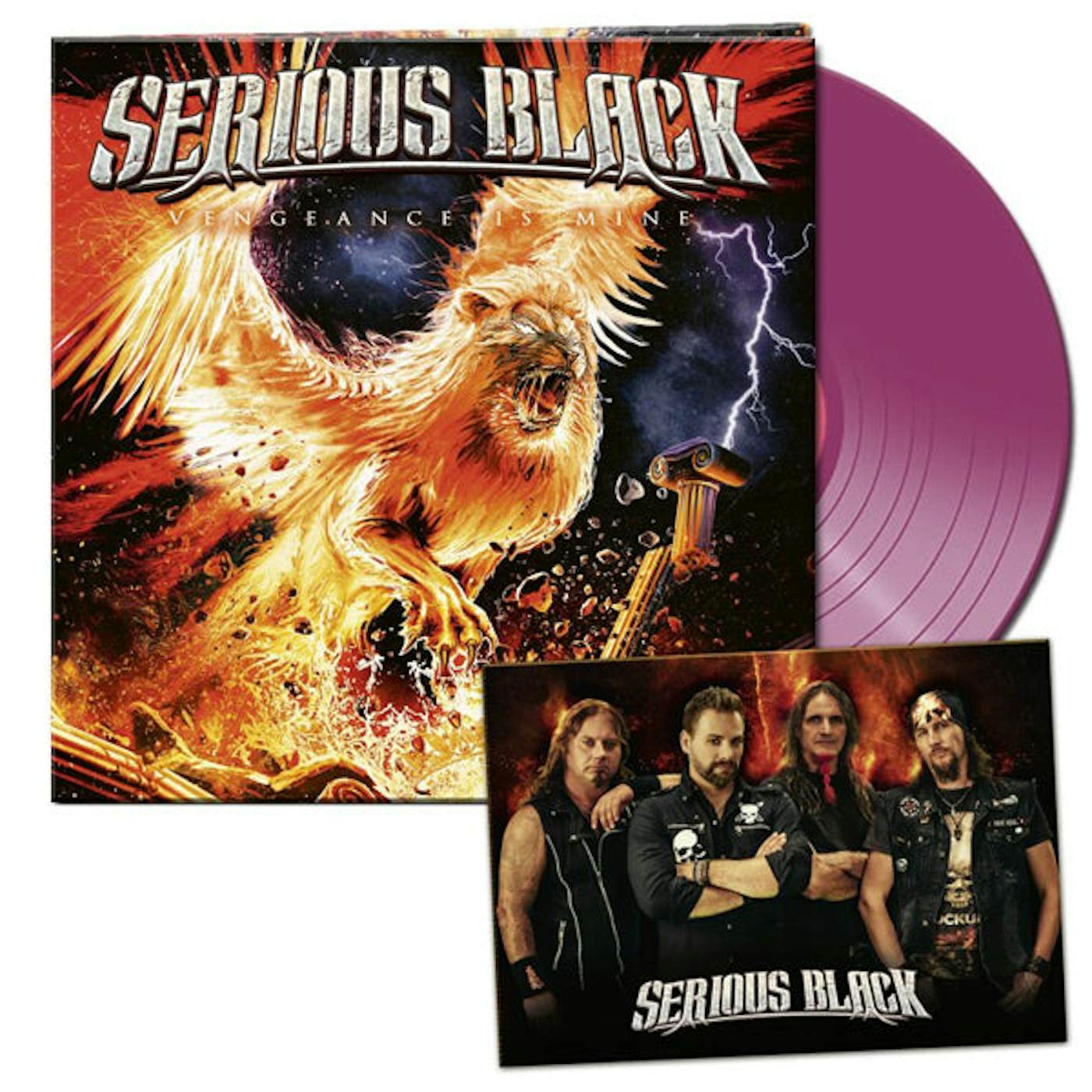 Serious Black LP - Vengeance Is Mine (Clear Violett Vinyl)