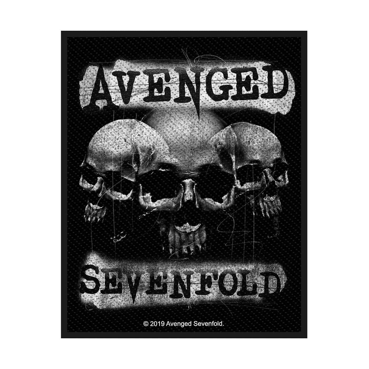 Avenged Sevenfold Sew-On Patch - 3 Skulls (Patch)