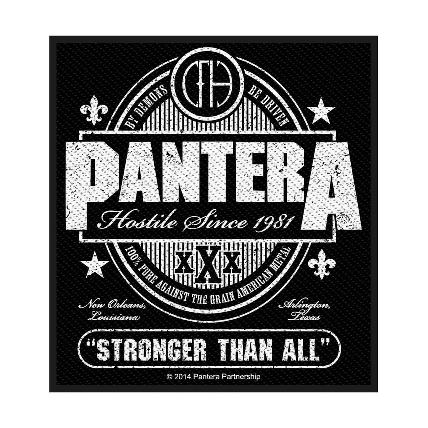 Pantera Sew-On Patch - Stronger Than All (Packaged)
