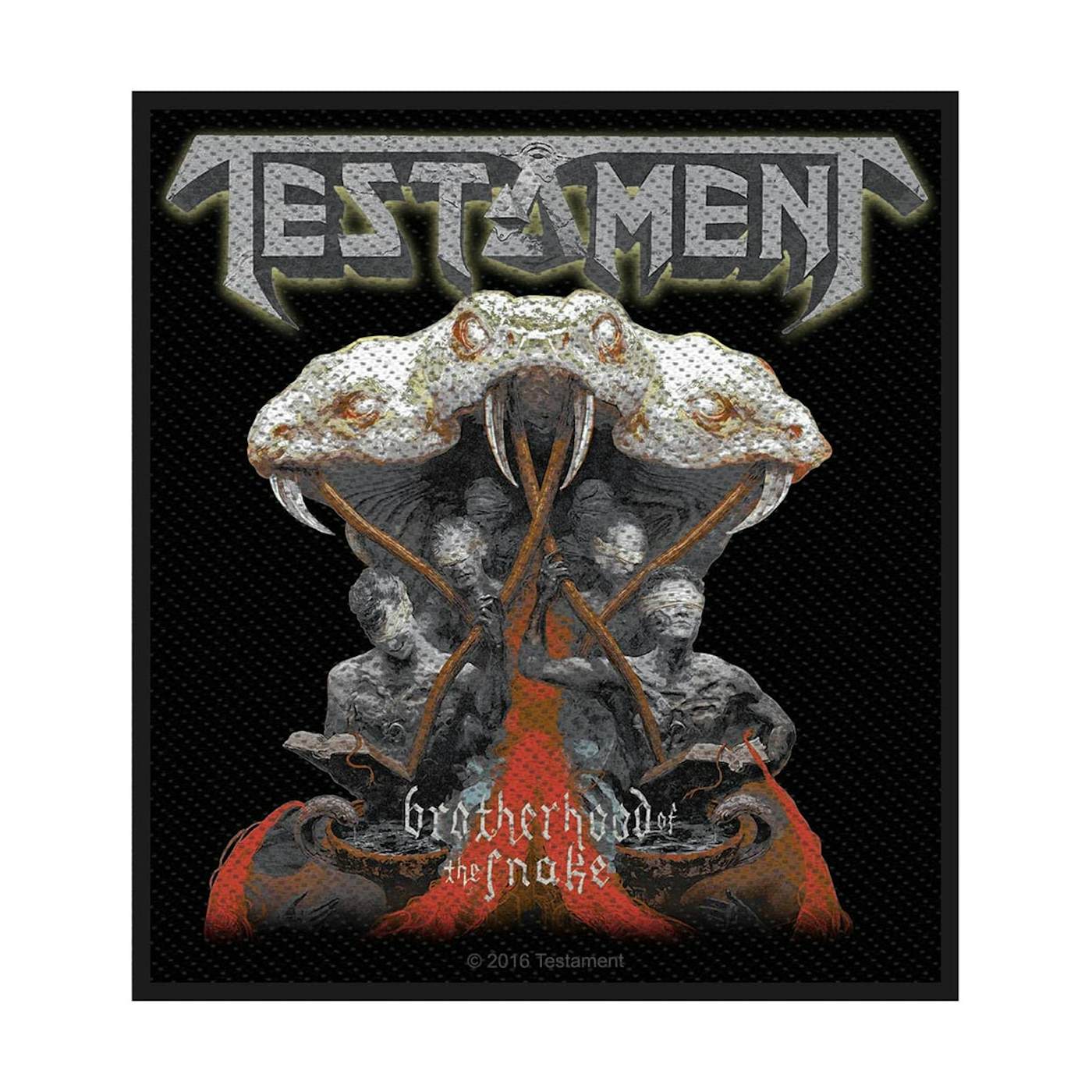Testament Sew-On Patch - Brotherhood Of The Snake