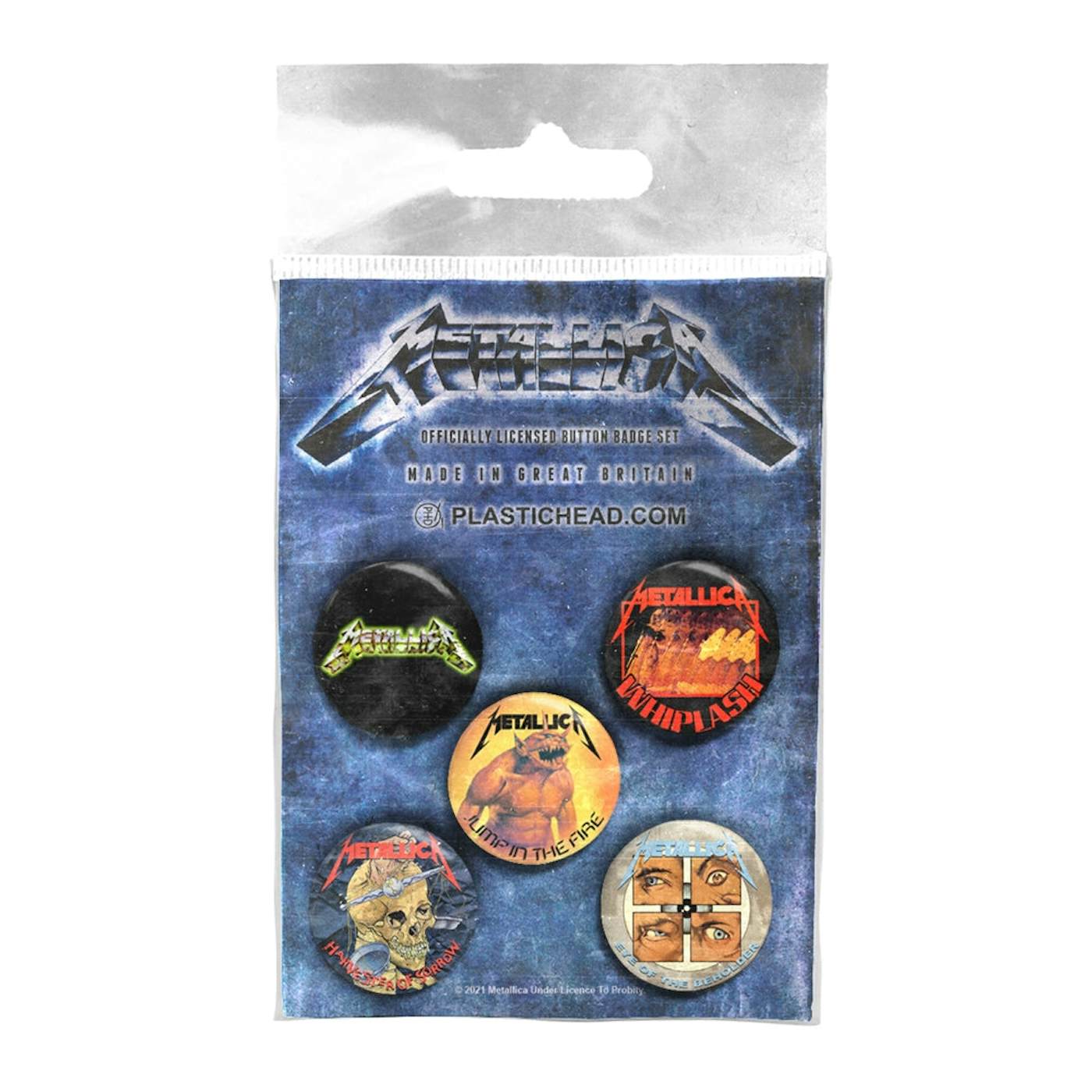 Metallica Badge Pack - The Singles Button Badge Set