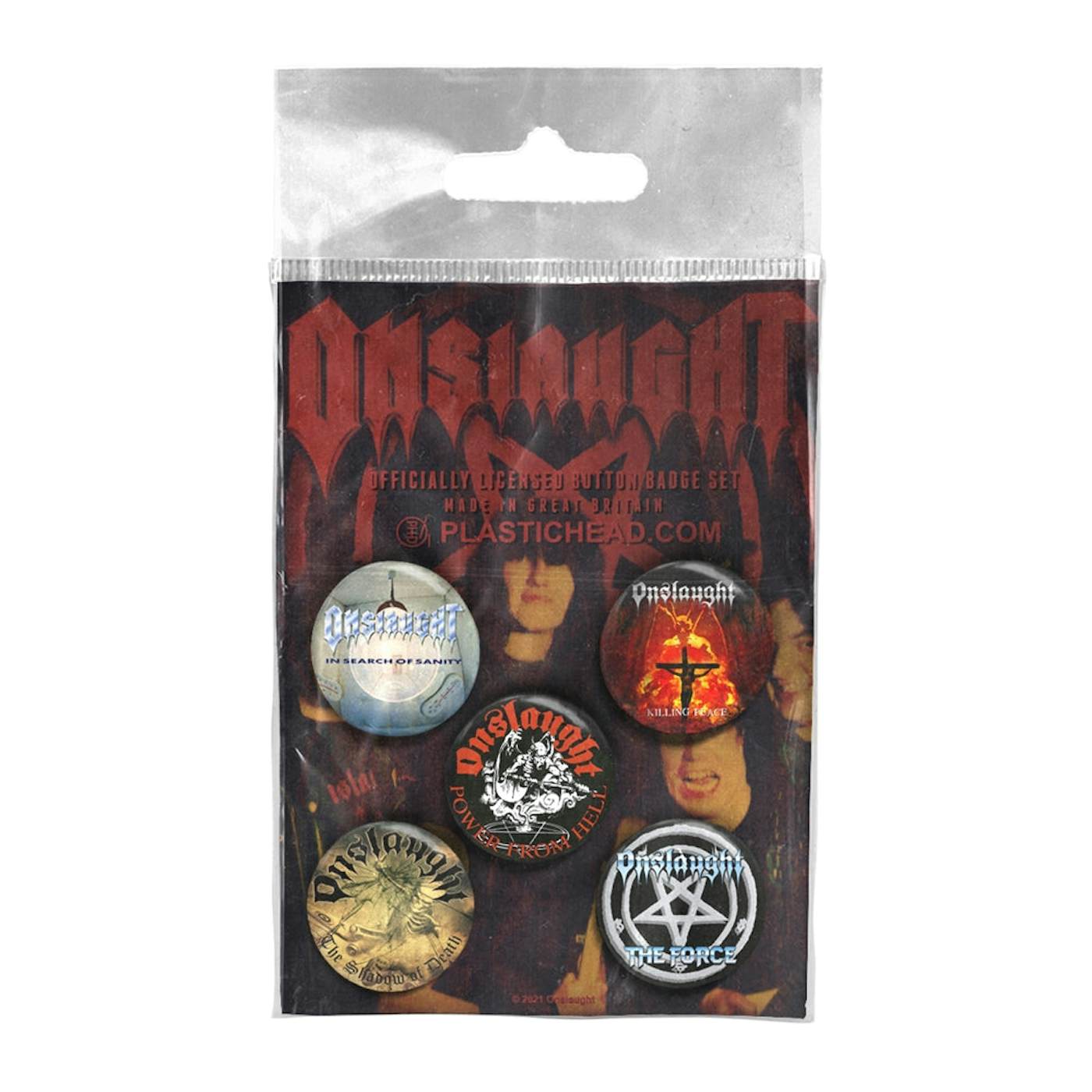 Onslaught Badge Pack - Onslaught Button Badge Set