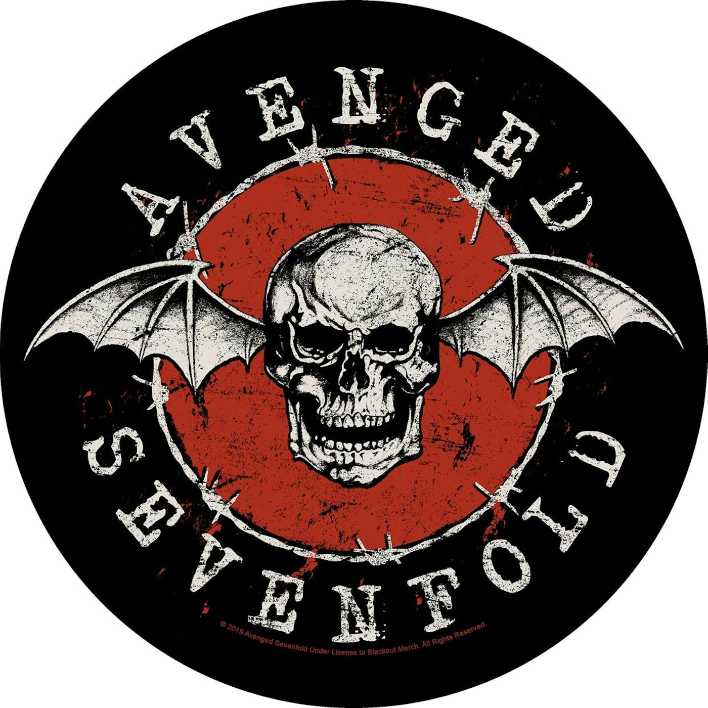 Avenged Sevenfold Back Patch - Distressed Skull (Backpatch)