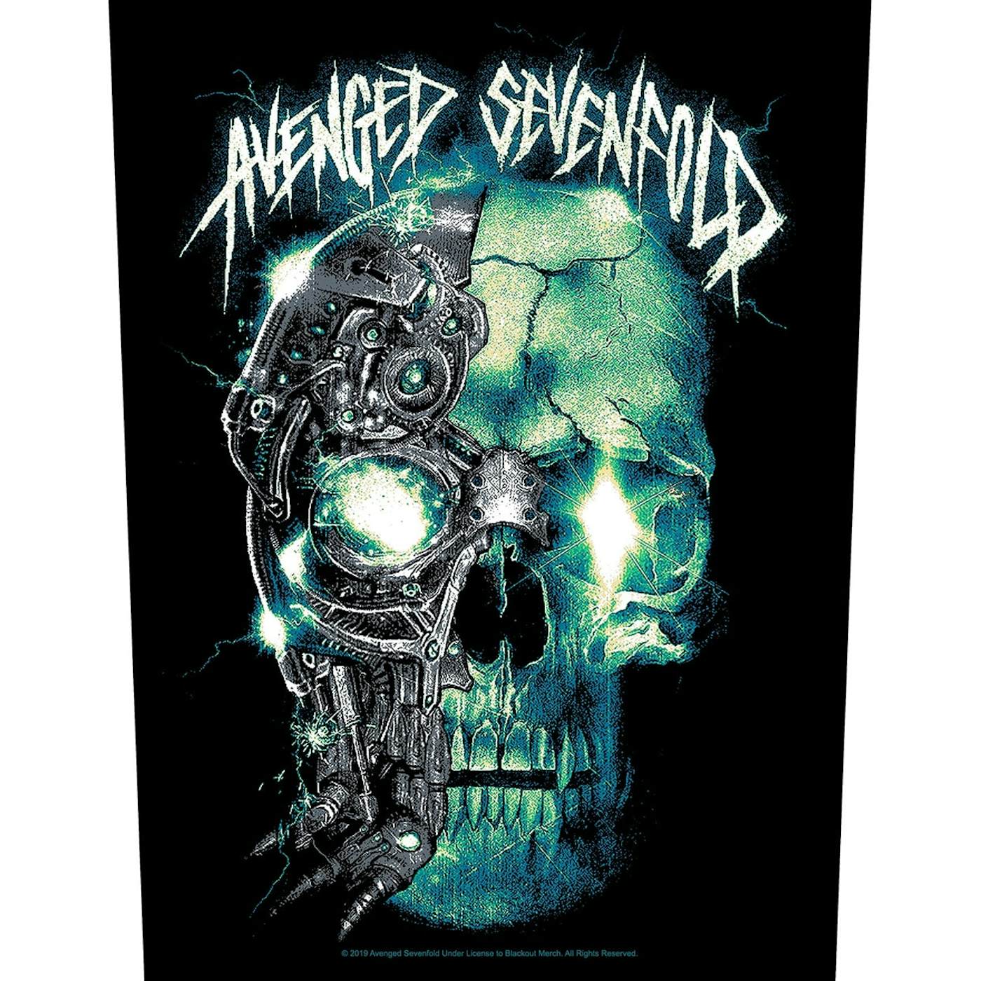 Avenged Sevenfold Back Patch - Mechanical Skull (Backpatch)