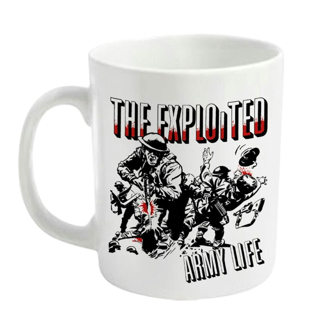 The Exploited Mug - Army Life (White)