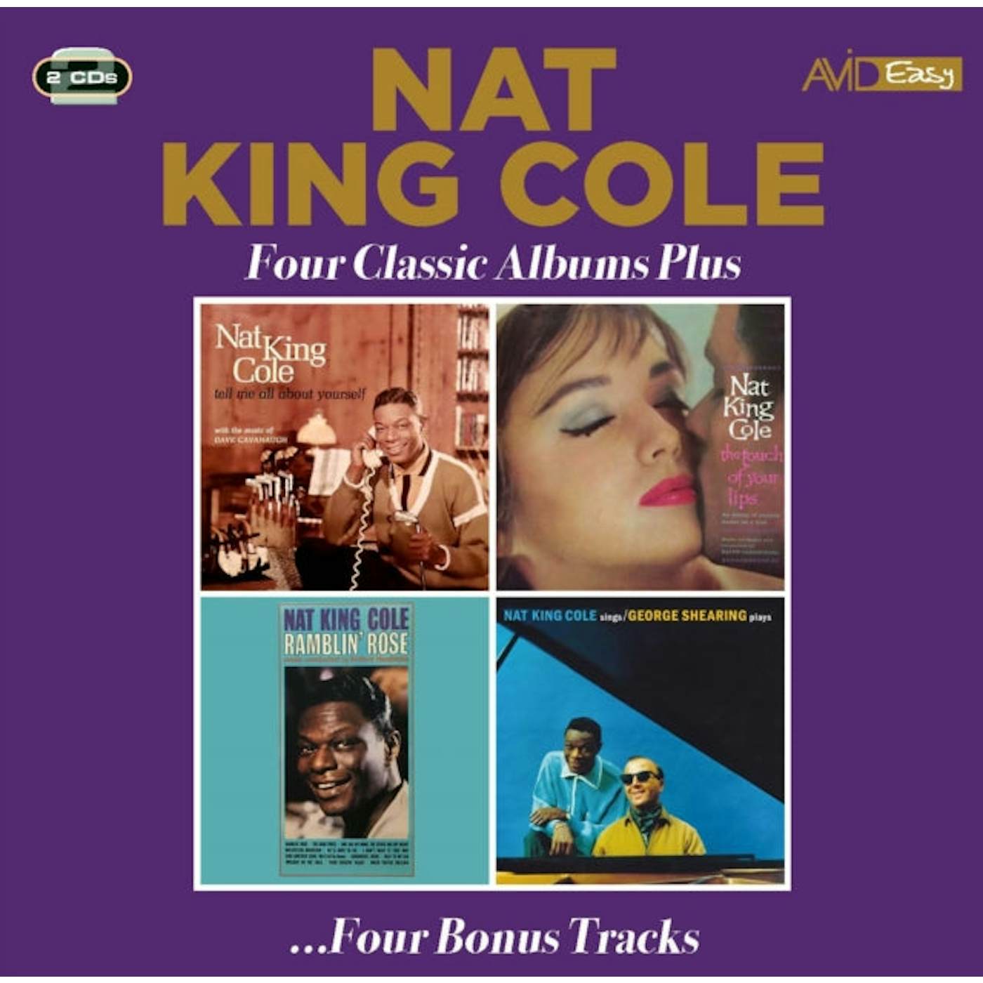 Nat King Cole CD - Four Classic Albums Plus (Tell Me All About Yourself / The Touch Of Your Lips / Ramblin' Rose / Nat King Cole Sings: George Shearing Plays)