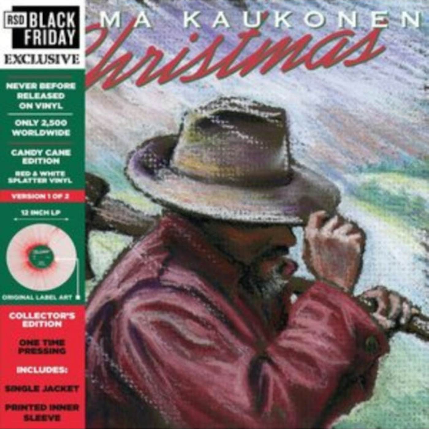 Jorma Kaukonen LP - Christmas (White/Red Splatter Vinyl) (Black Friday Rsd 2021)