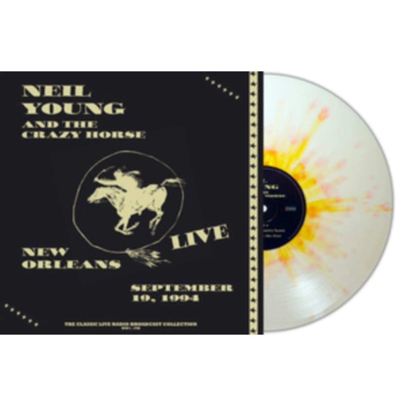 Neil Young & Crazy Horse LP - Live In New Orleans 1994 (White/Orange Splatter Vinyl)