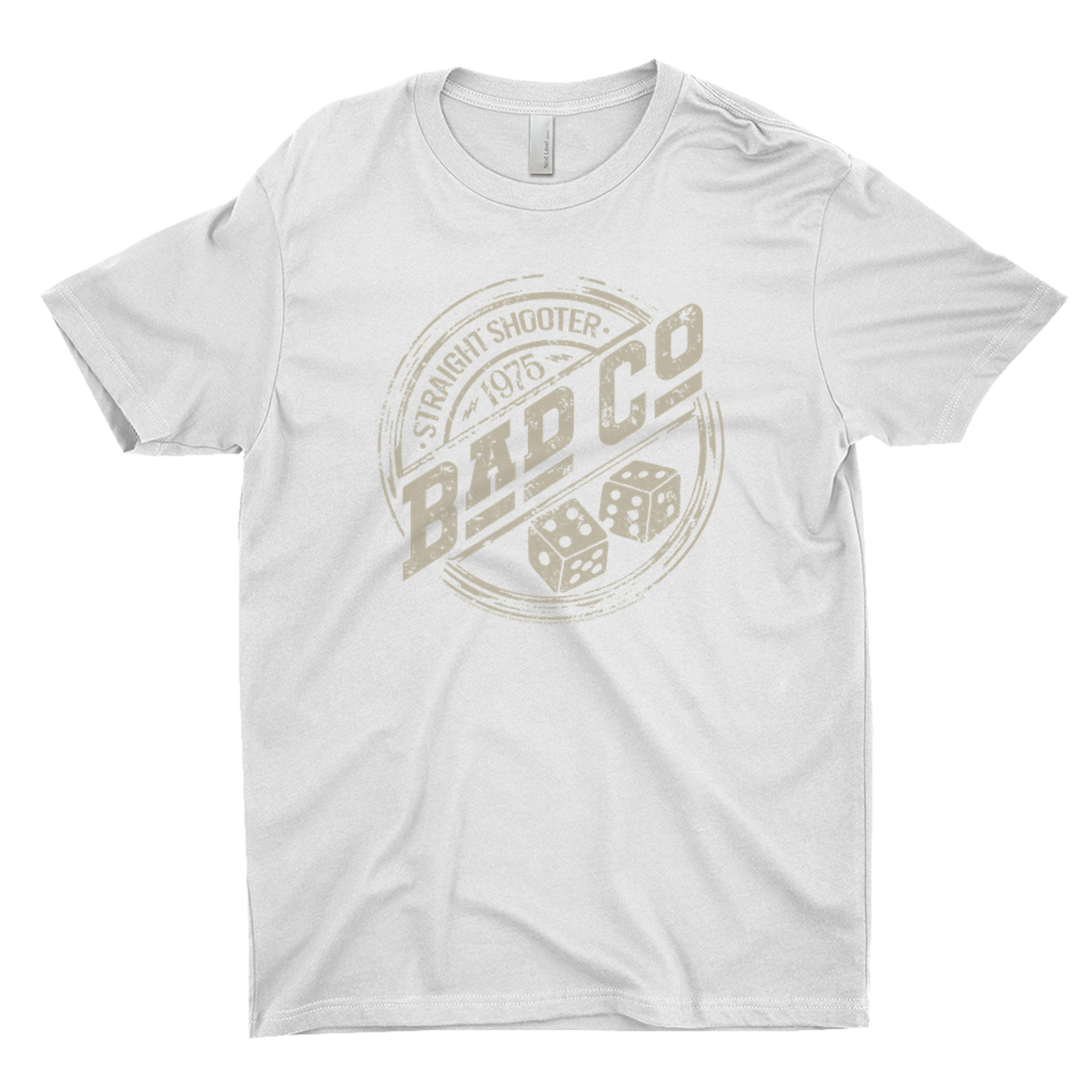 Bad Company TShirt Straight Shooter 1975 Distressed Logo Bad Company