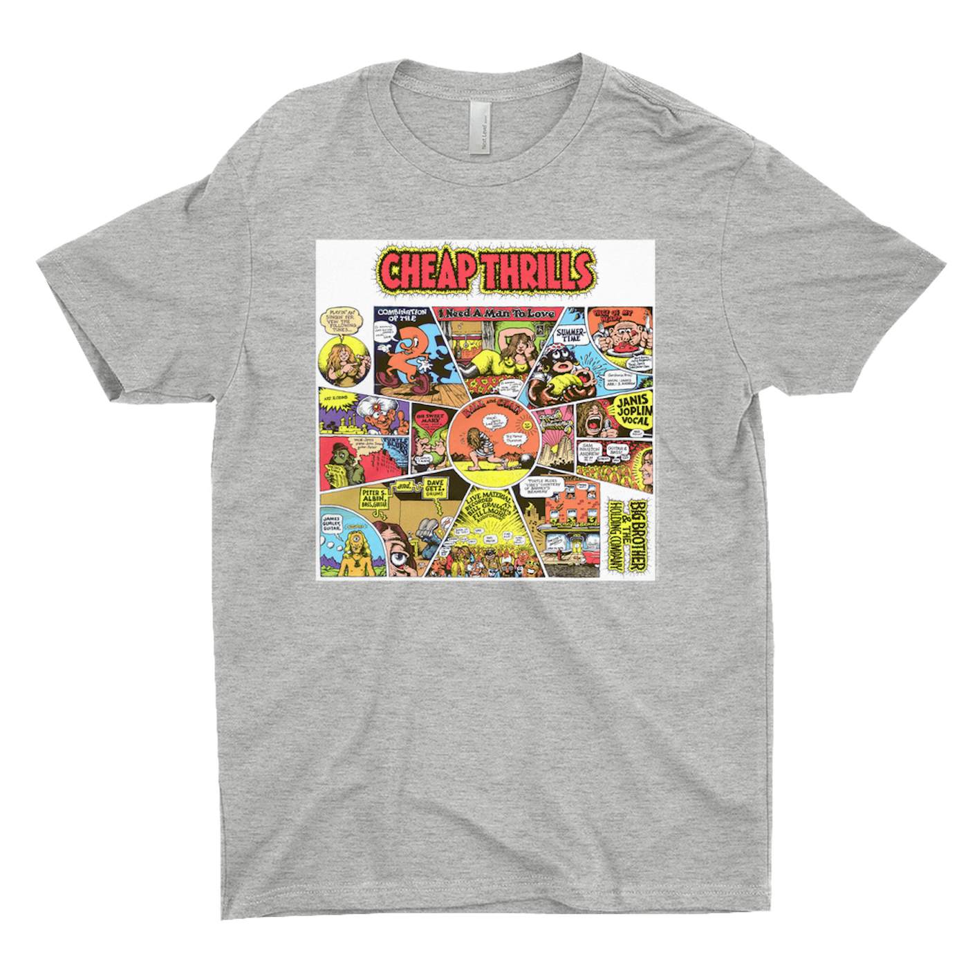 Big Brother & The Holding Company T-Shirt | Cheap Thrills Album Design Big Brother and The Holding Company Shirt