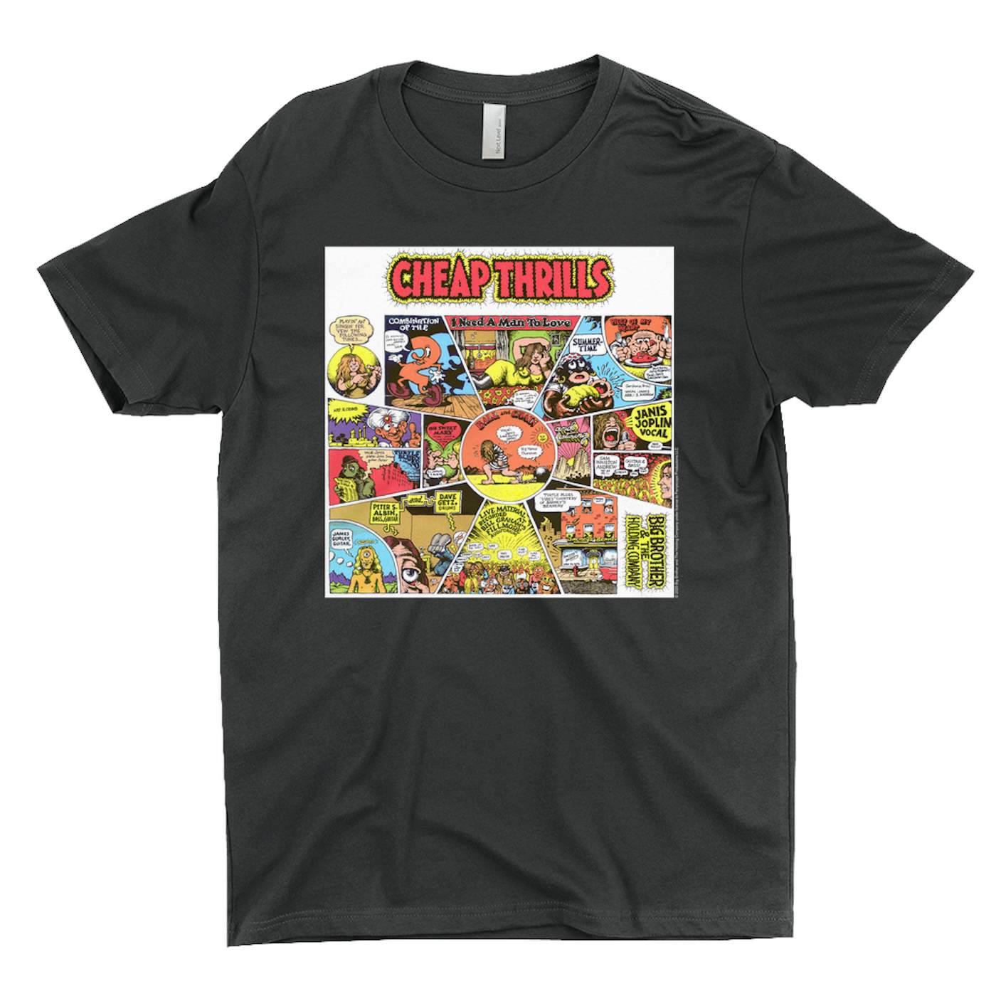 Big Brother & The Holding Company T-Shirt | Cheap Thrills Album Design Big Brother and The Holding Company Shirt