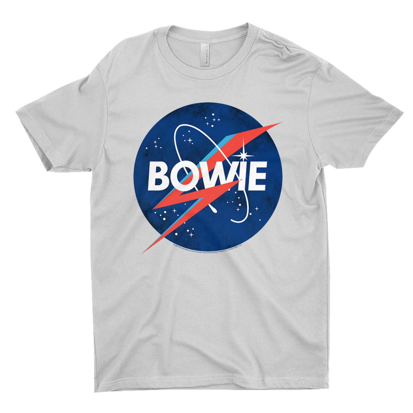 David Bowie T-Shirt | Bowie NASA Inspired Logo David Bowie Shirt