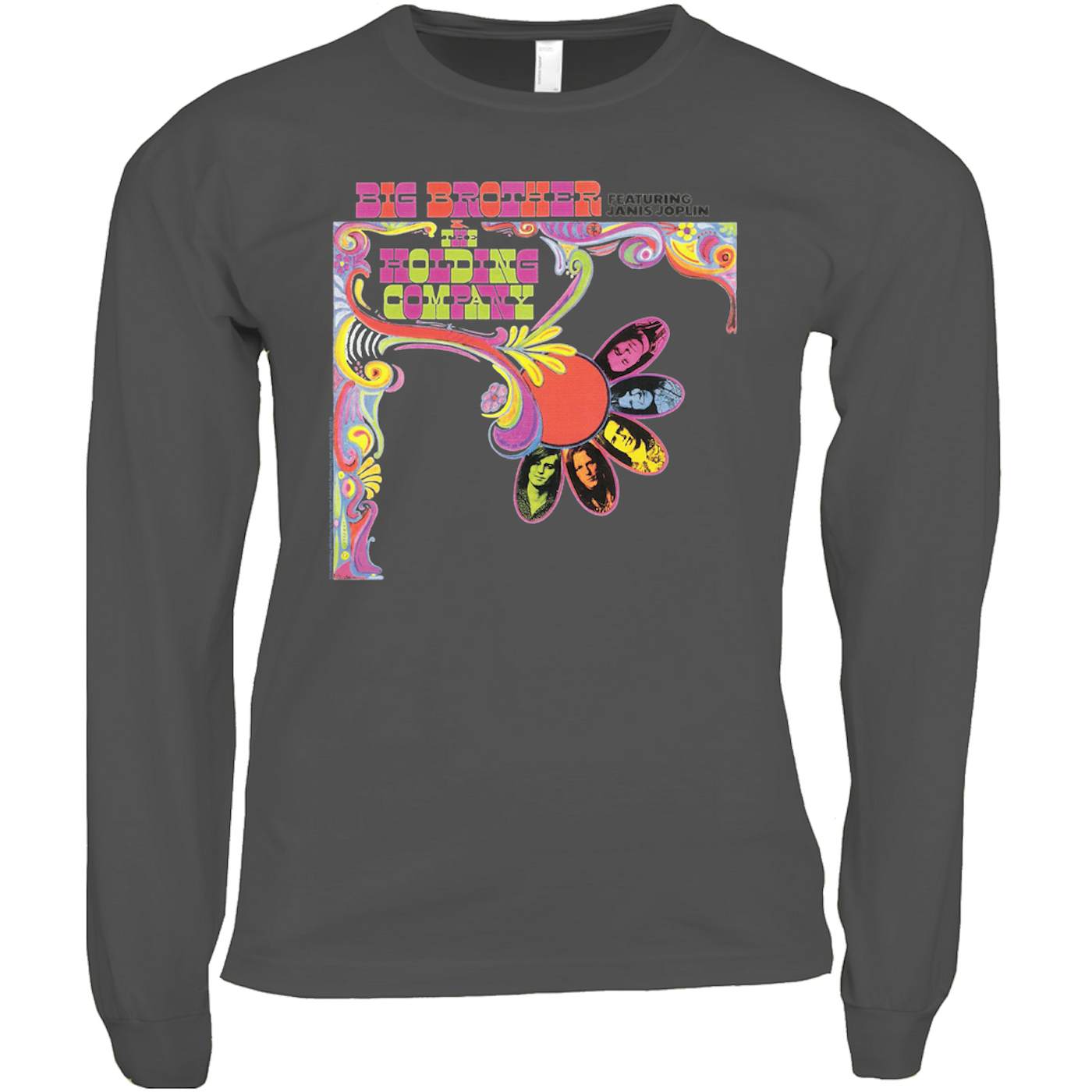 Big Brother and The Holding Co. Long Sleeve Shirt | Big Brother & The Holding Company Feat. Janis Joplin Album Cover Big Brother and The Holding Co. Shirt