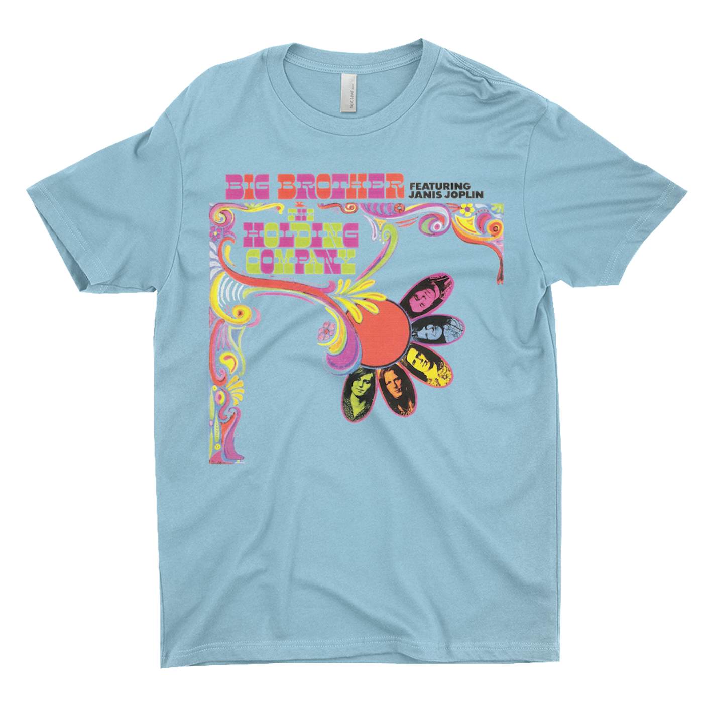 Big Brother and The Holding Co. T-Shirt | Big Brother & The Holding Company Feat. Janis Joplin Album Cover Big Brother and The Holding Co. Shirt