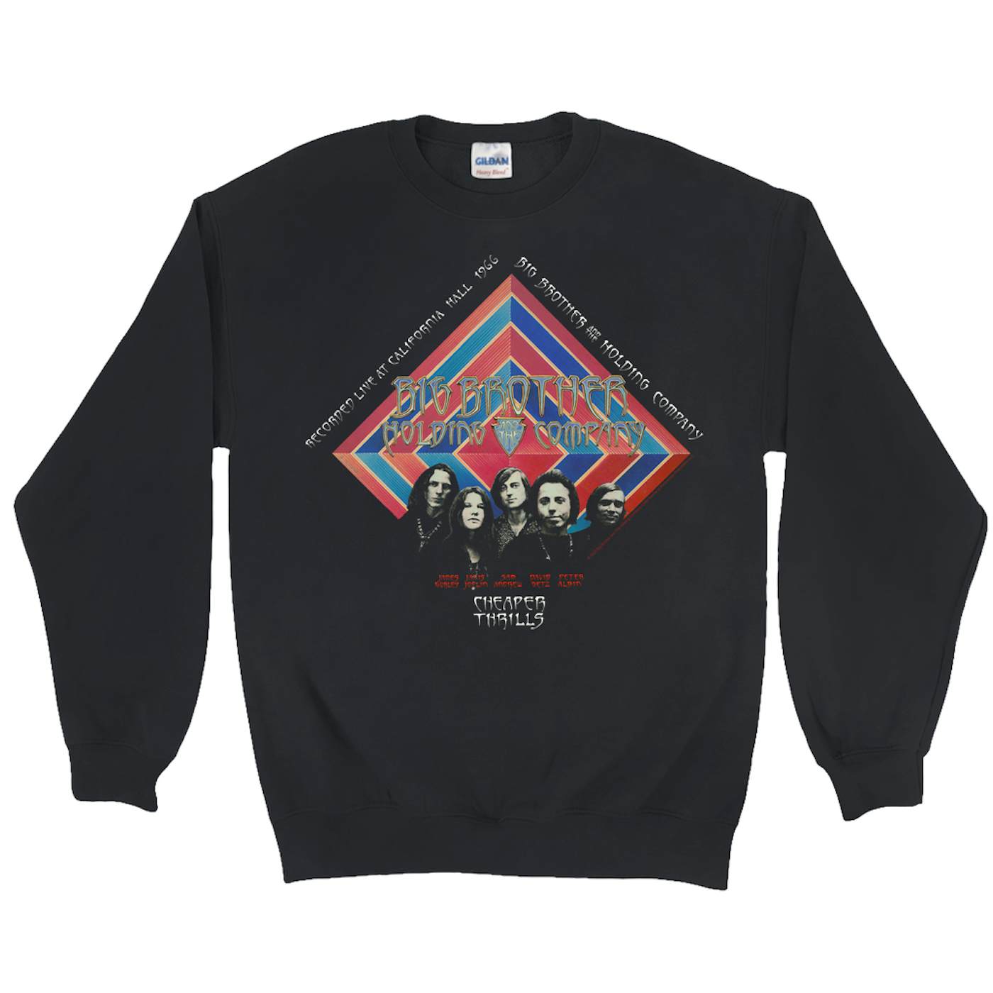 Big Brother & The Holding Company Big Brother and The Holding Co. Sweatshirt | Cheaper Thrills Album Cover Big Brother and The Holding Co. Sweatshirt