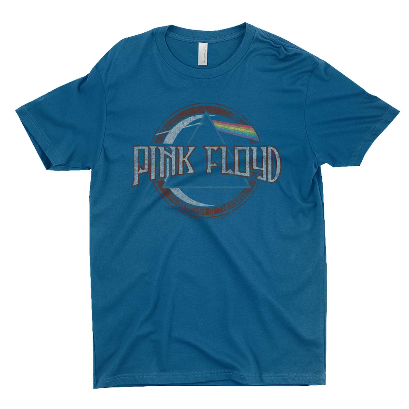 Dark Pink Floyd T-Shirt Of Side Moon Floyd Distressed Design Pink | Shirt The