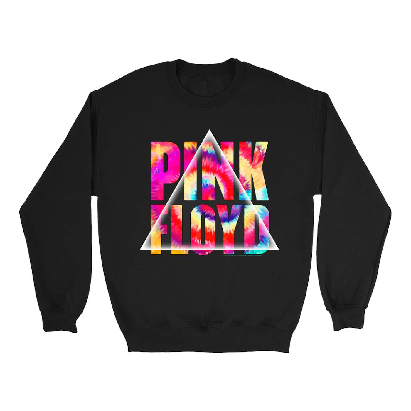 Pink Floyd Sweatshirt | Tie Dye Prism Logo Pink Floyd Sweatshirt (Merchbar Exclusive)