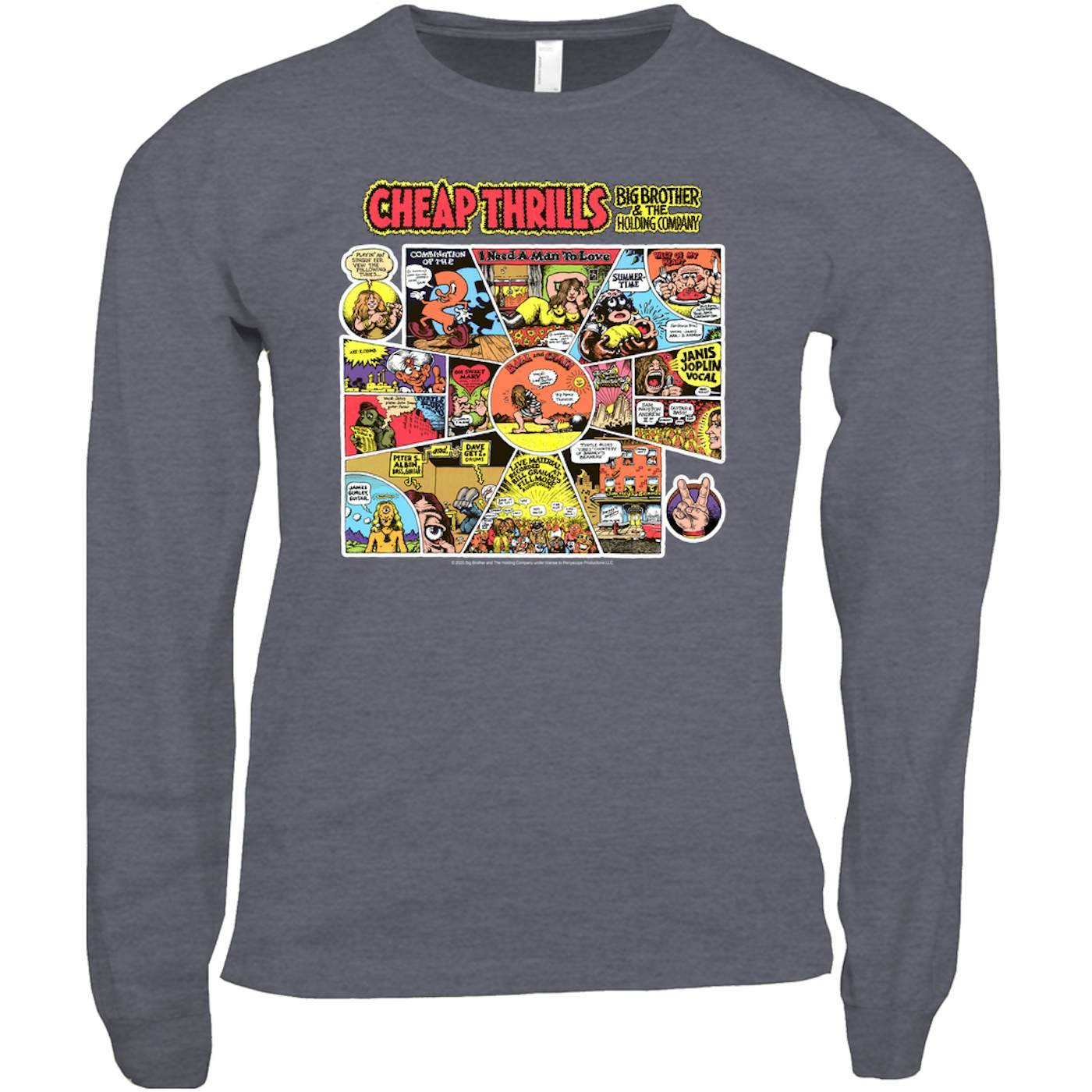 Big Brother & The Holding Company Long Sleeve Shirt | Cheap Thrills Album Cover Big Brother and The Holding Company Shirt