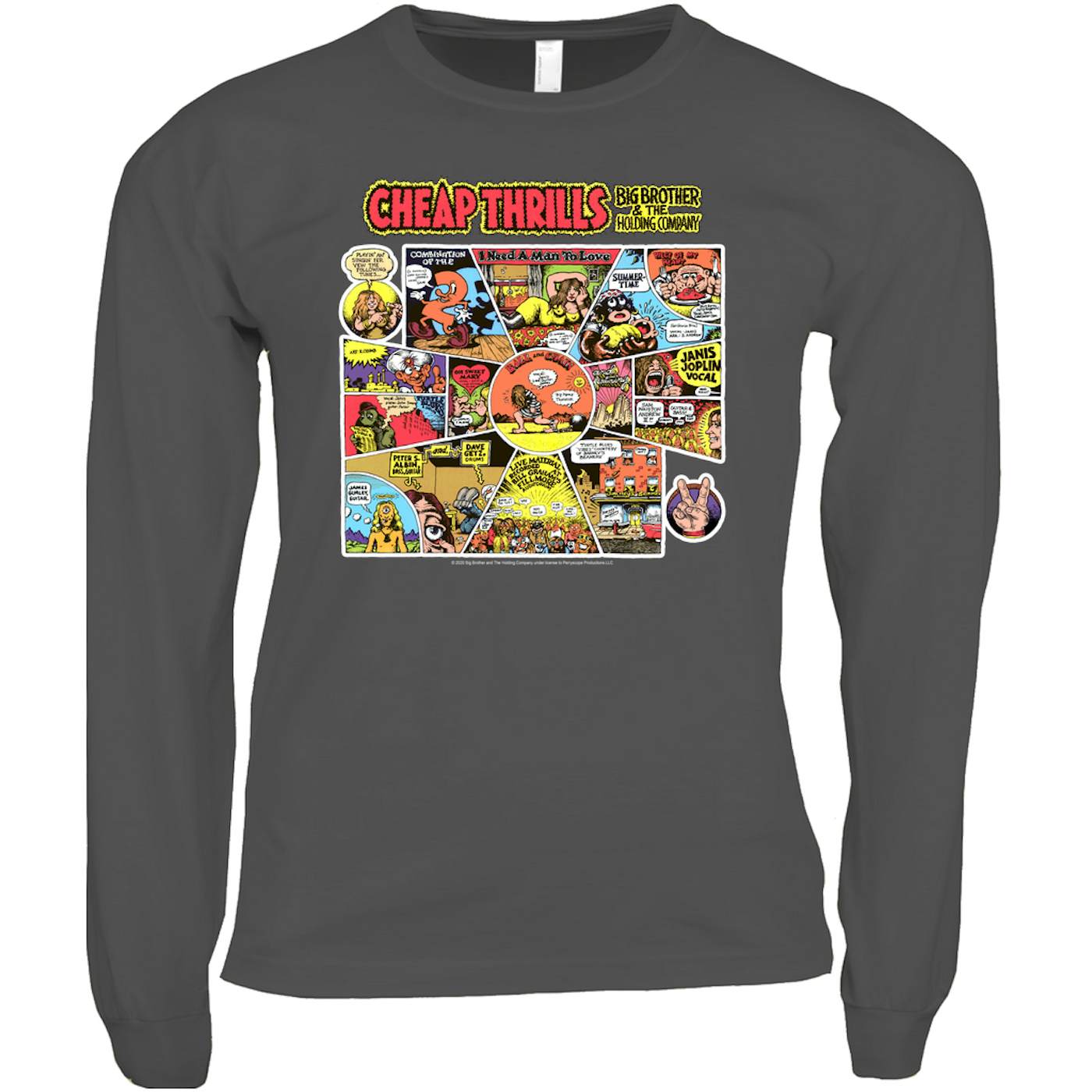 Big Brother & The Holding Company Long Sleeve Shirt | Cheap Thrills Album Cover Big Brother and The Holding Company Shirt