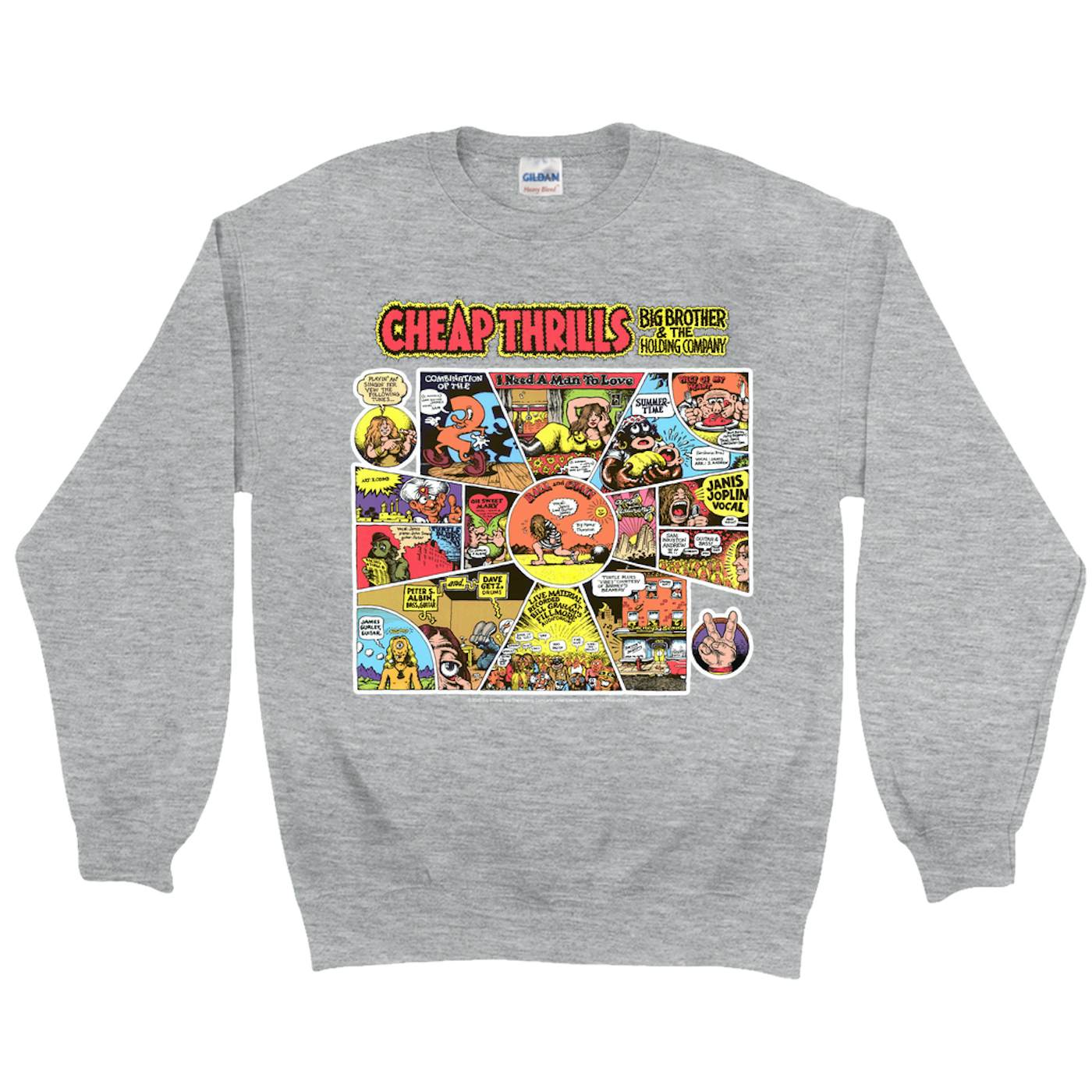 Big Brother & The Holding Company Sweatshirt | Cheap Thrills Album Cover Big Brother and The Holding Company Sweatshirt