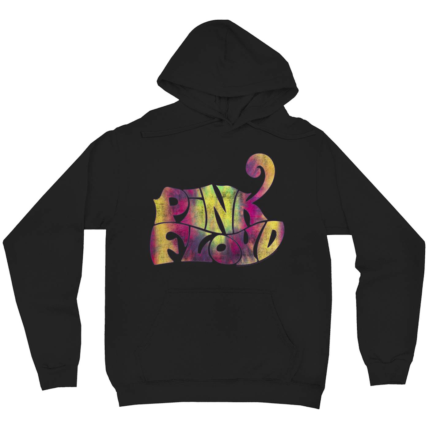 Pink Floyd Hoodie | Tie Dye Groovy Logo Distressed Pink Floyd Hoodie (Merchbar Exclusive)