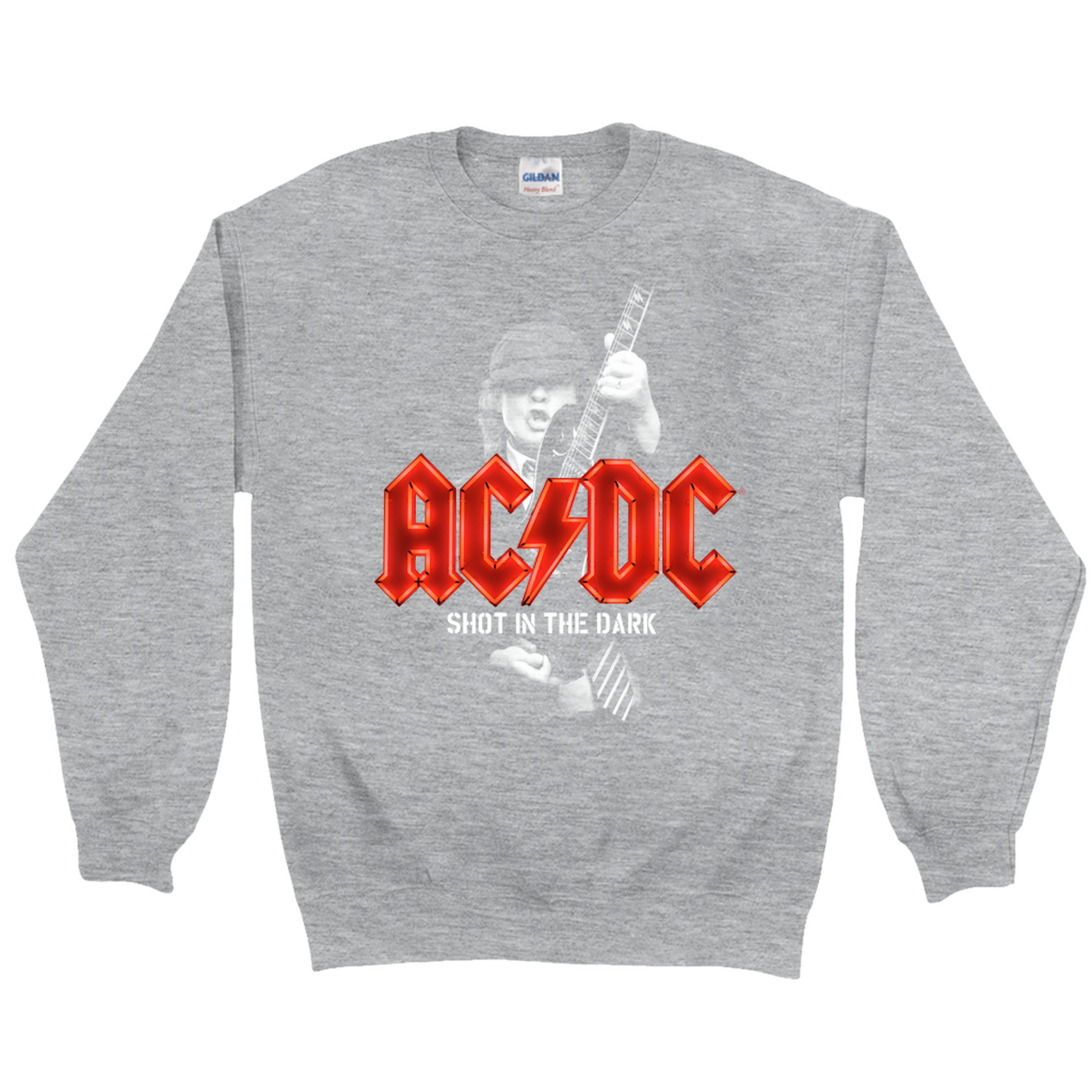 AC/DC Sweatshirt | PWR Up Shot In The Dark Neon Lights Sweatshirt