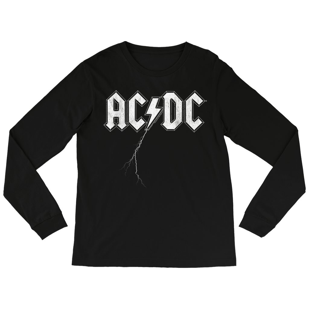 AC/DC Long Sleeve Shirt | Lightning Strike Logo Shirt (Merchbar Exclusive)