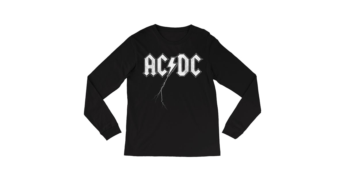 AC/DC Long Sleeve Shirt | Lightning Strike Logo Shirt (Merchbar Exclusive)