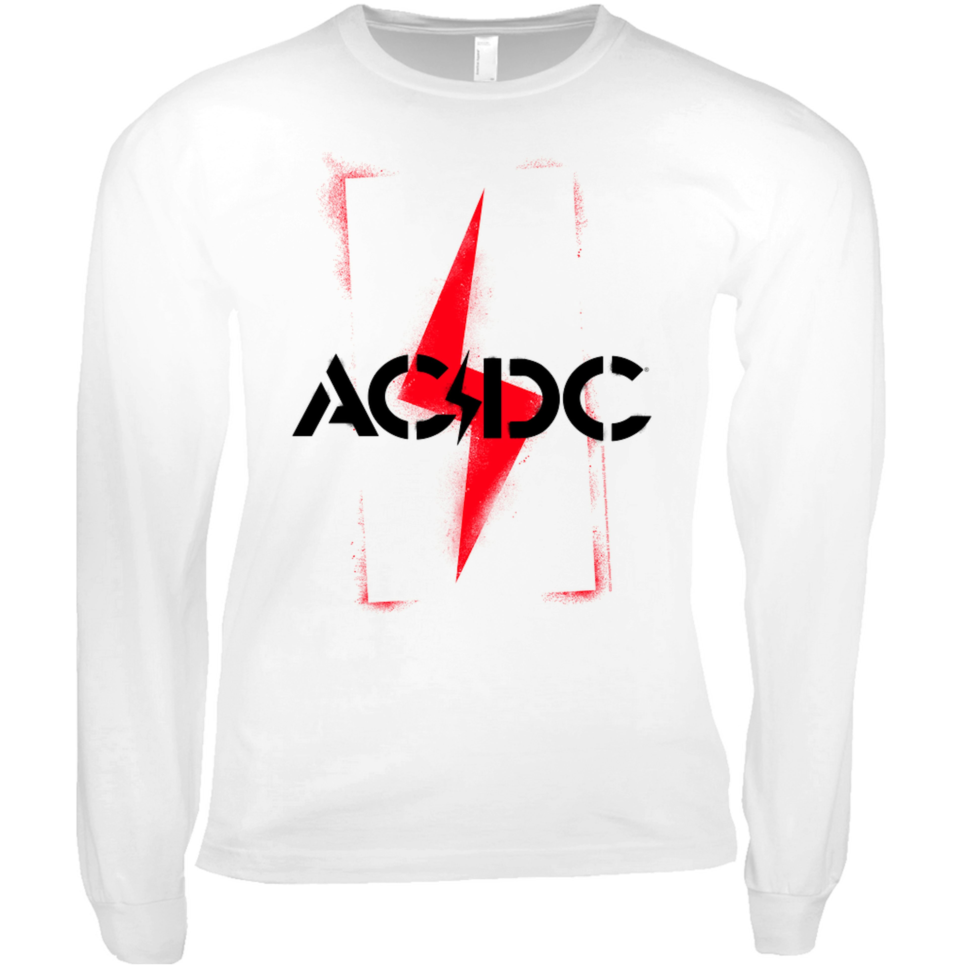 AC/DC Long Sleeve Shirt | Spray Paint Logo Shirt