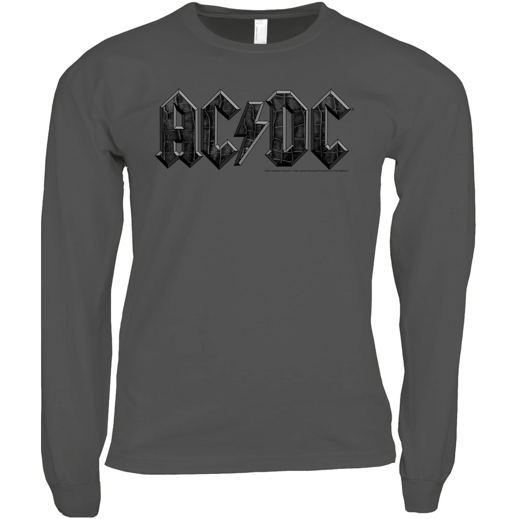 AC/DC Long Sleeve Shirt | Crocodile Texture Logo Shirt (Merchbar Exclusive)