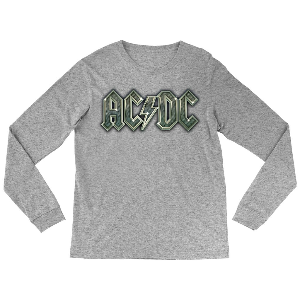 AC/DC Long Sleeve Shirt | Metal Metallic Logo Shirt