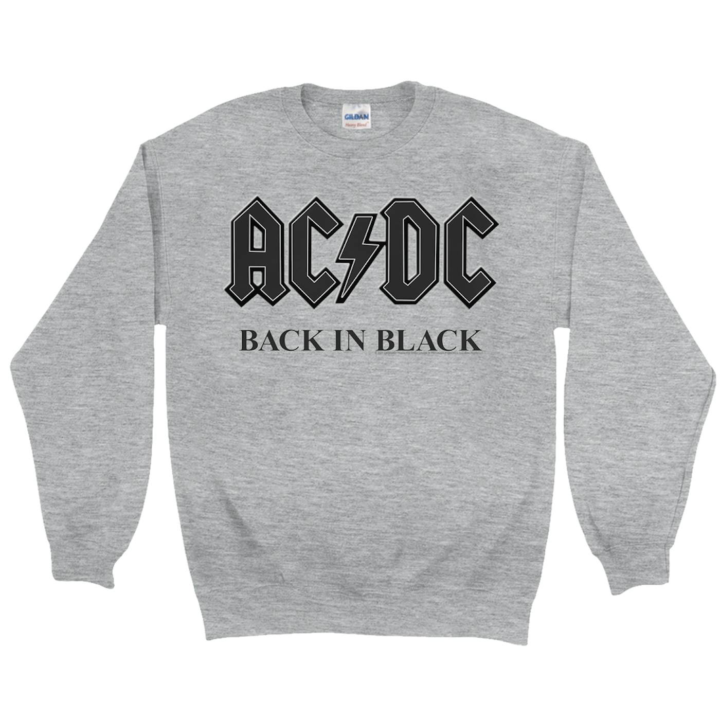 Ac dc back in black online sweatshirt